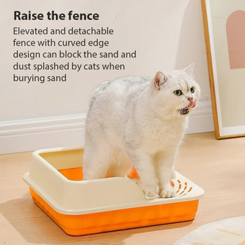 Κουτί απορριμμάτων γάτας Εκπαίδευση περιττωμάτων με άμμο Κουτί απορριμμάτων γάτας Δίσκος τουαλέτας για σκύλους Κρεβατάκι τουαλέτας για κατοικίδια αδιάβροχο για σκύλους Προμήθειες για κατοικίδια
