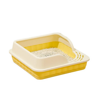 Macskaalom doboz ürülék kiképző homokos alomdoboz macska kutyatálca kisállat-vécé edény fröccsenésálló kutya vécé kisállat kellékek