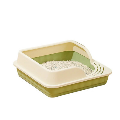 Macskaalom doboz ürülék kiképző homokos alomdoboz macska kutyatálca kisállat-vécé edény fröccsenésálló kutya vécé kisállat kellékek