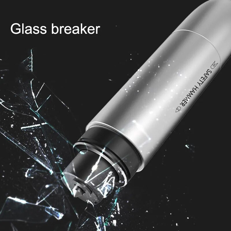 JAUNS Pārnēsājams, drošs āmurs avārijas stikla lauzējs, drošības jostas griezējs, izkāpšana ūdenī, automašīnai āra pašaizsardzības nūja, dāvana