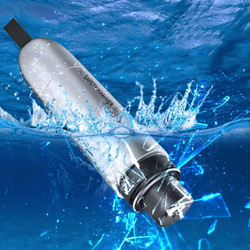 JAUNS Pārnēsājams, drošs āmurs avārijas stikla lauzējs, drošības jostas griezējs, izkāpšana ūdenī, automašīnai āra pašaizsardzības nūja, dāvana