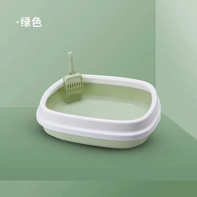 Macskaalomdoboz 1 készlet ürülékképző homokos alomdoboz Macskakutyatálca gombóc kisállat-vécével Ágytálca fröccsenésgátló kutyavécé