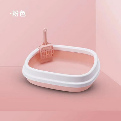 Macskaalomdoboz 1 készlet ürülékképző homokos alomdoboz Macskakutyatálca gombóc kisállat-vécével Ágytálca fröccsenésgátló kutyavécé