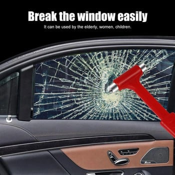 Mini Life Saving Escape Emergency Safety Hammer 2 In1 Car Safety Summer Seat Seat Bet Break Window Glass Breaker Car Rescue Tool