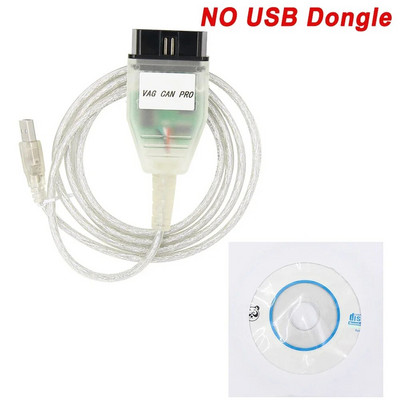 Uus VAG CAN PRO V5.5.1 koos FTDI FT245RL VCP OBD2 diagnostikaliidesega USB-kaabli tugi Can Bus UDS K Line Töötab AUDI/VW jaoks