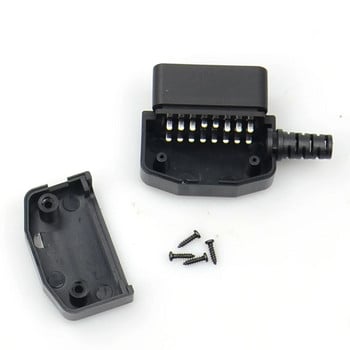 16-пинов автомобилен черен женски конектор OBD2 жични гнезда obd адаптер диагностичен инструмент Конектор Plug OBD Безплатна доставка