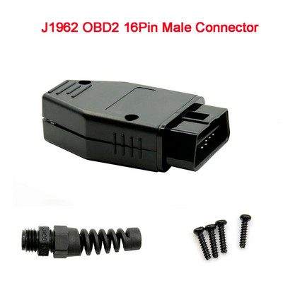 16 kontaktu automobiļu melns sieviešu savienotājs OBD2 vadu ligzdas obd adaptera diagnostikas rīka savienotāja spraudnis OBD bezmaksas piegāde