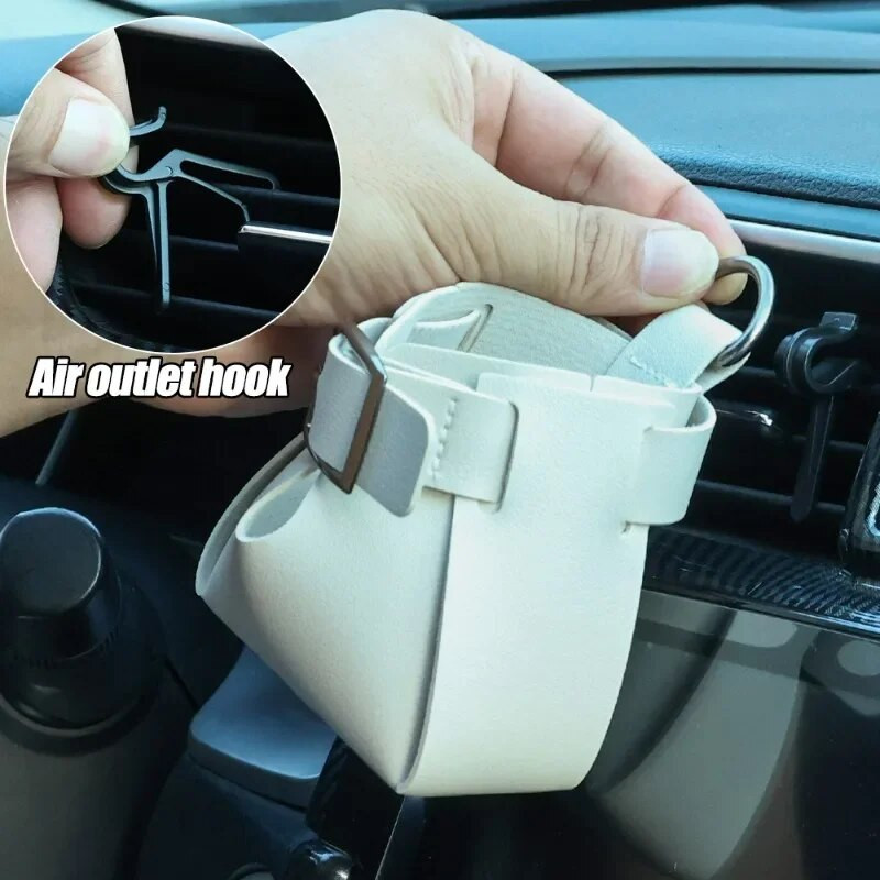 Otvor za zrak u unutrašnjosti automobila Torba za pohranu Viseći višenamjenski kožni nosač za mobilni telefon Automatski izlaz zraka Organizator s prorezom za razmak