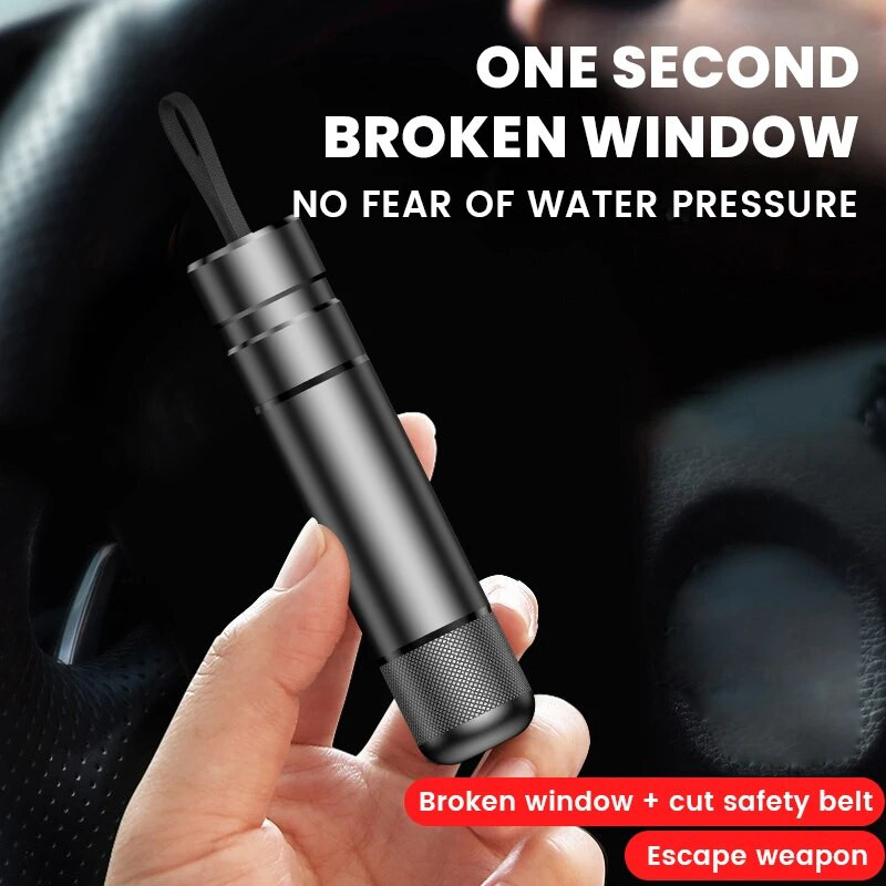 Autós vészhelyzeti készlet Mentőszerszám ablaküveg törő hordozható kulcstartó Biztonsági övvágó Auto biztonsági kalapács Közvetlen értékesítés Nagykereskedelem