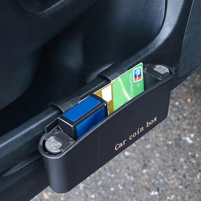 Автомобилна автомобилна врата отстрани Висяща кутия за монети за боклук Пластмасов държач за телефон Кутия за съхранение 2020