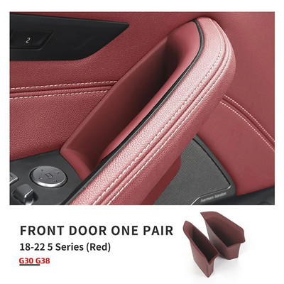 Automašīnas durvju roktura glabāšanas kastes roku balstu aizsargpaliktnis Auto salona organizatora piederumi BMW 5 sērijas G30 G38 stūrei kreisajā pusē