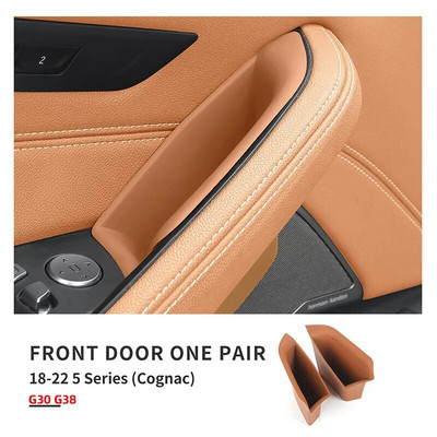 Automašīnas durvju roktura glabāšanas kastes roku balstu aizsargpaliktnis Auto salona organizatora piederumi BMW 5 sērijas G30 G38 stūrei kreisajā pusē