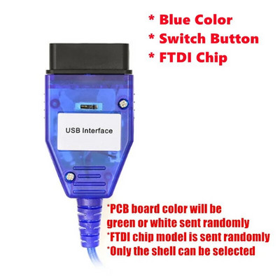 Priekš BMW INPA Jauni USB kabeļi priekš bmw K+DCAN USB interfeisa diagnostikas rīks priekš BMW E46 K+CAN K CAN FTDI FT232 Chip OBD2 Scanner