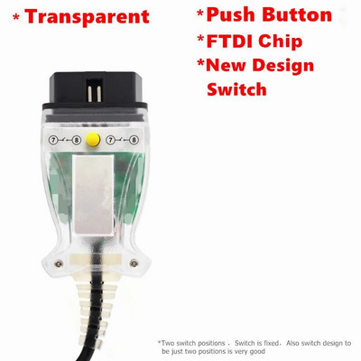 Priekš BMW INPA Jauni USB kabeļi priekš bmw K+DCAN USB interfeisa diagnostikas rīks priekš BMW E46 K+CAN K CAN FTDI FT232 Chip OBD2 Scanner