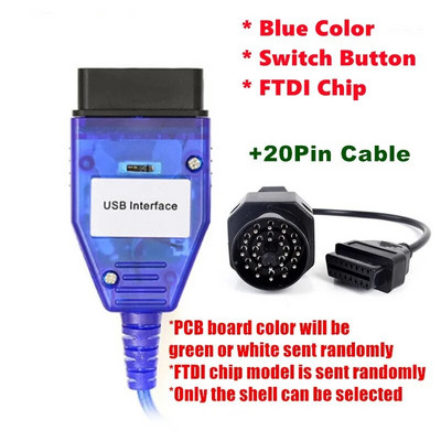 Priekš BMW INPA Jauni USB kabeļi priekš bmw K+DCAN USB interfeisa diagnostikas rīks priekš BMW E46 K+CAN K CAN FTDI FT232 Chip OBD2 Scanner