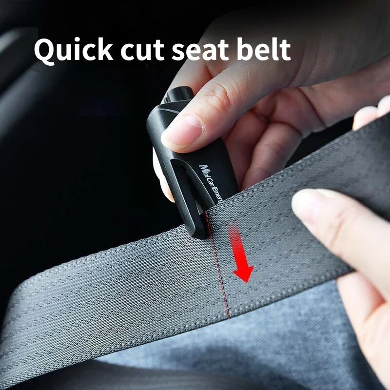 Sigurnosni čekić za auto, hitne slučajeve, razbijač prozora, rezač sigurnosnog pojasa, čekić za bijeg od aluminijske legure za spašavanje života