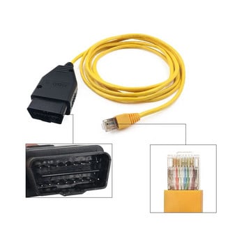 За BMW ENET кодиращ кабел ENET Ethernet към OBD2 диагностичен интерфейсен кабел ENET ICOM кодиращ F-серия за BMW Enet конектор