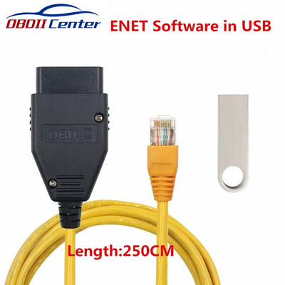 Για BMW ENET Καλώδιο κωδικοποίησης ENET Ethernet σε OBD2 Καλώδιο διαγνωστικής διεπαφής ENET ICOM Κωδικοποίηση F-Series For BMW Enet Connector