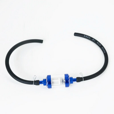 Filtru interior de combustibil pentru motocicletă de 8 mm Filtre de benzină + furtun benzină de 40 cm + 4 cleme Moto Scooter Dirt Bike