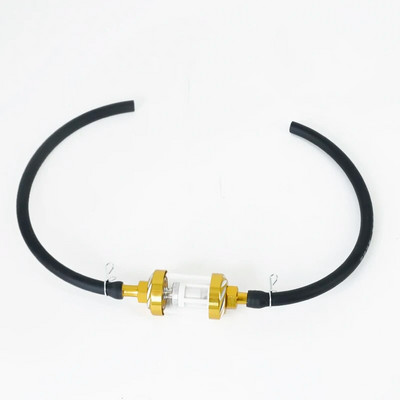 Filtru interior de combustibil pentru motocicletă de 8 mm Filtre de benzină + furtun benzină de 40 cm + 4 cleme Moto Scooter Dirt Bike