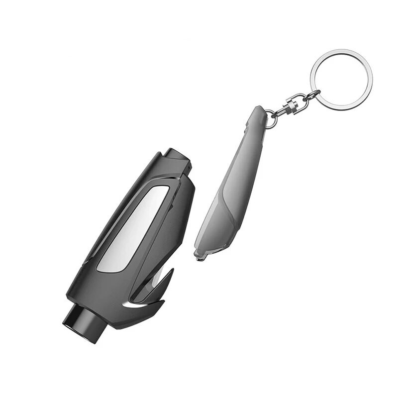 Φορητό σφυρί ασφαλείας καθίσματος AutoGlass Θραύση παραθύρων αυτοκινήτου LifeSaving Escape Rescue Εργαλείο κοπής ζώνης ασφαλείας Σφυρί με μπρελόκ