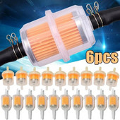 1-6 gab. Automašīnu benzīna eļļas filtru caurules Universāls iekšējais gāzes degvielas filtrs maza dzinēja zāles pļāvējam Motociklu piederumiem 6MM-8MM