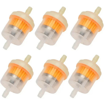 1-6 gab. Automašīnu benzīna eļļas filtru caurules Universāls iekšējais gāzes degvielas filtrs maza dzinēja zāles pļāvējam Motociklu piederumiem 6MM-8MM
