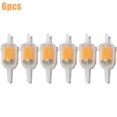 1-6 gab. Automašīnu benzīna eļļas filtru caurules Universāls iekšējais gāzes degvielas filtrs maza dzinēja zāles pļāvējam Motociklu piederumiem 6MM-8MM