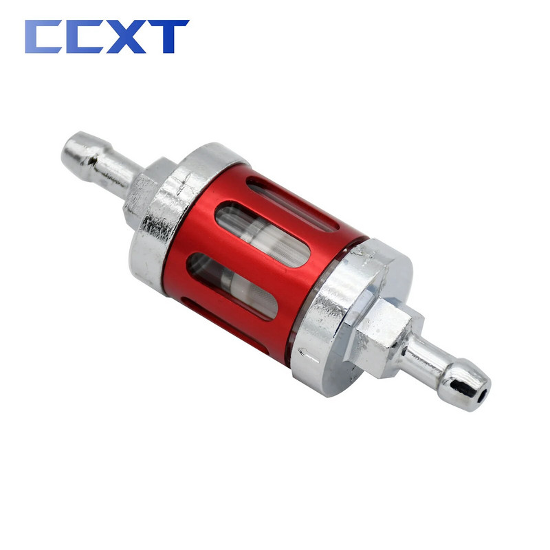 8mm/0,31" CNC stikla motocikla gāzes degvielas benzīna eļļas filtrs ATV KTM Honda Kawasaki Husqvarna Yamaha Suzuki universālajām daļām