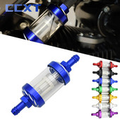 8 mm CNC Motocikla Stikla Gāzes Degvielas Benzīna Eļļas Filtrs Dirt Pit Bike ATV Kawasaki KTM Honda Suzuki Yamaha Motocross Universal