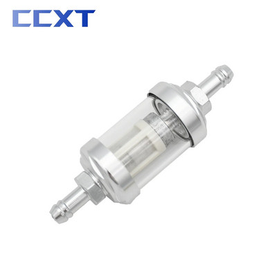 8 mm CNC Motocikla Stikla Gāzes Degvielas Benzīna Eļļas Filtrs Dirt Pit Bike ATV Kawasaki KTM Honda Suzuki Yamaha Motocross Universal
