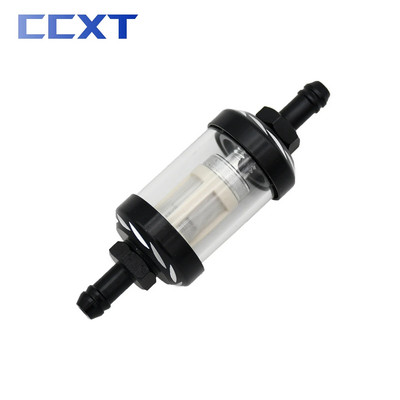 8 mm CNC Motocikla Stikla Gāzes Degvielas Benzīna Eļļas Filtrs Dirt Pit Bike ATV Kawasaki KTM Honda Suzuki Yamaha Motocross Universal