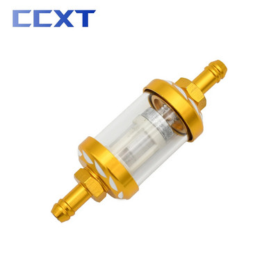 8 mm CNC Motocikla Stikla Gāzes Degvielas Benzīna Eļļas Filtrs Dirt Pit Bike ATV Kawasaki KTM Honda Suzuki Yamaha Motocross Universal