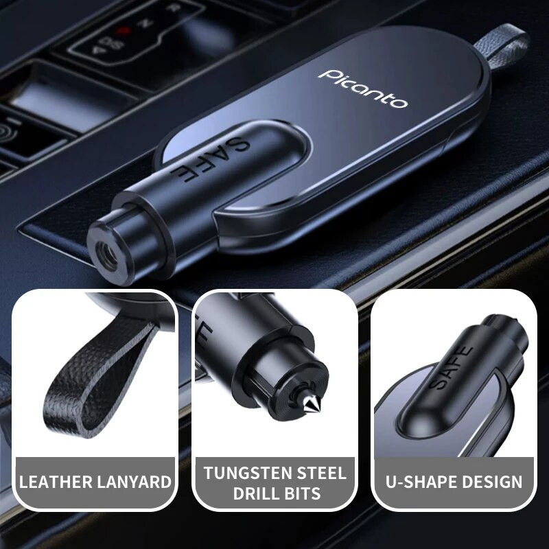 Automašīnas mini drošības āmura logu lauzēja avārijas glābšanas komplekts priekš KIA Venga Sedona Forte Stonic Picanto Sorento Stinger