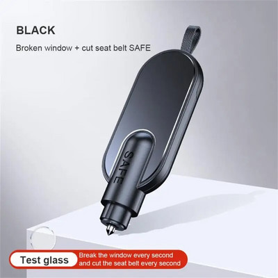 3in1 pārnēsājams automašīnas logu lauzējs atslēgu piekariņa forma drošības jostas griezējs drošības āmurs dzīvības glābšanas glābšanas rīks atslēgu ķēde