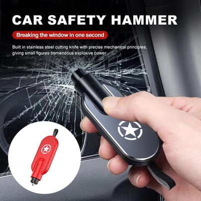 Car Safety Hammer Emergency Window Breaker Emergency Tools For Jeep Grand Cherokee Compass Patriot Renegade Wrangler