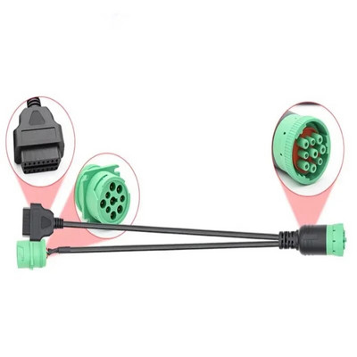 6 9 tihvti 16 kontaktiga Truck Line kaabel J1939 9 kontakt OBDII/OBD2 isane naissoost diagnostikatööriista pistik DEUTSCH Cummins Deutsch jaoks