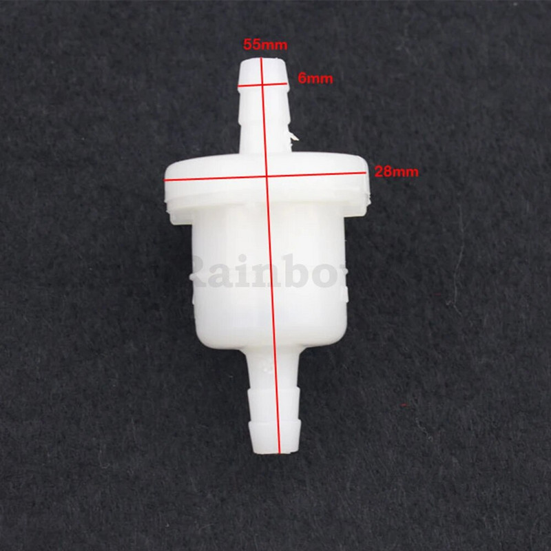 Jauns 4gab plastmasas degvielas gāzes degvielas filtrs 50cc 90cc 110cc 150cc 250cc Ķīnas visurgājēji netīrumu velosipēdi, Go Karts, skrejriteņi utt