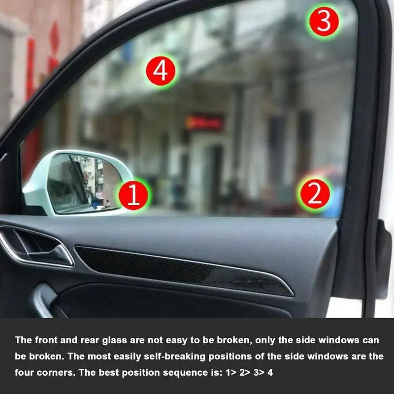 Karštas saugos plaktukas Automobilio pakabinimas Priedai Papuošalai Dekoracija Raktų pakabukas Gyvybę gelbstintis saugos diržų pjaustytuvas Sulaužomas lango stiklas