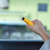 Pārnēsājamas automašīnas drošības āmurs atsperes tipa evakuācijas āmurs logu lauzējs perforators drošības jostas griezējs āmurs atslēgu ķēde automašīnu piederumi