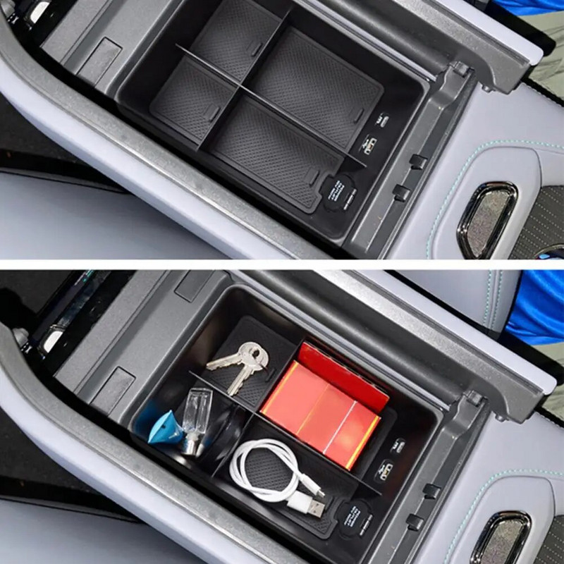 Automašīnas roku balstu uzglabāšanas kaste ZEEKR 001 Centrālās konsoles roku balstu uzglabāšanas kastei Auto salona piederumi ZEEKR 001 Glove Orga B1P5