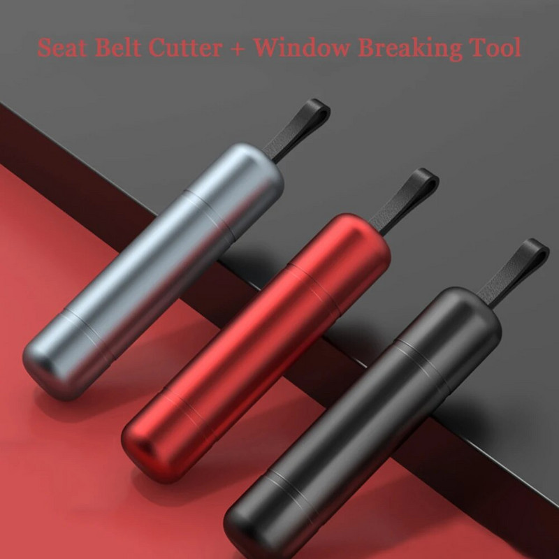 Autó üvegtörő és biztonsági öv vágó volfrám acél penge biztonságos kalapács U-alakú nyitható biztonsági öv vágó víz alatti menekülési eszköz