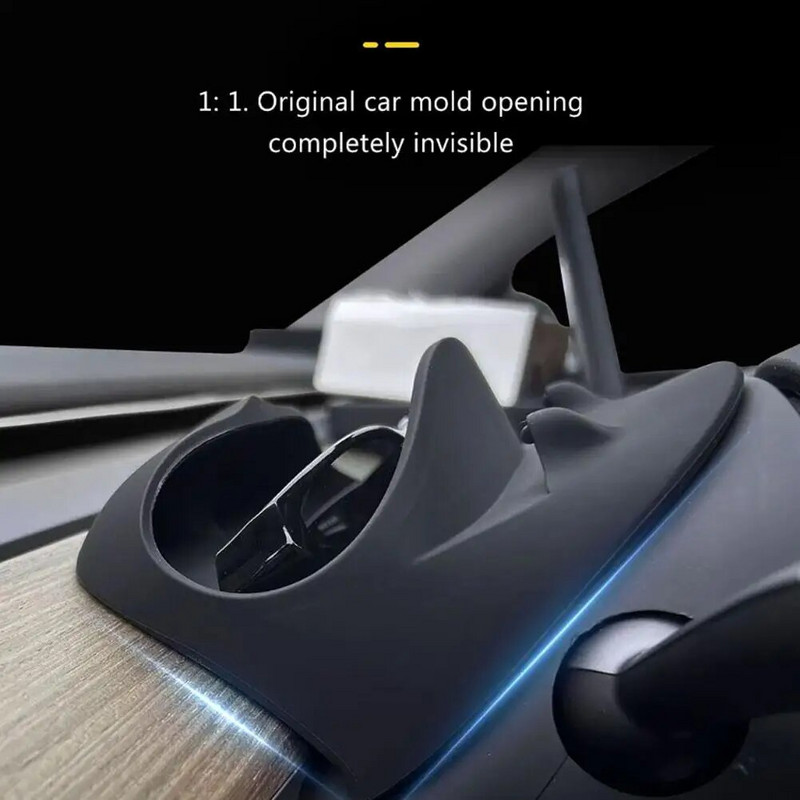 Herval for Tesla Y Θήκη κινητού τηλεφώνου Organizer σιλικόνης Glasses Support Stand Τιμόνι Organizer σιλικόνης