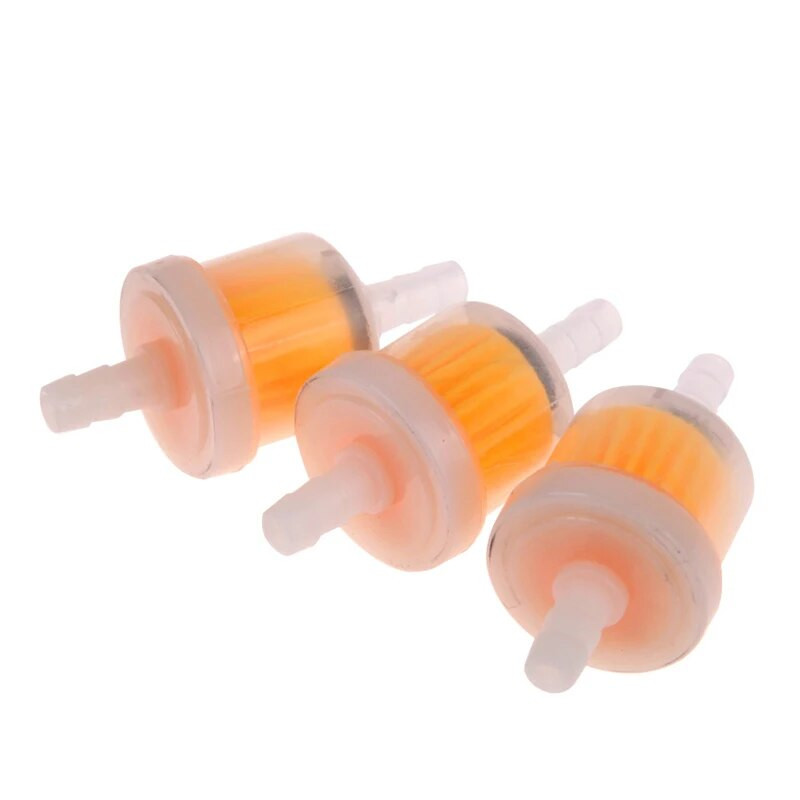 3 gab Motocikla benzīna gāzes degvielas benzīna eļļas filtrs motorollera motocikla mopēda motorollera netīrumu velosipēda ATV Go Kart eļļas degvielas filtrs
