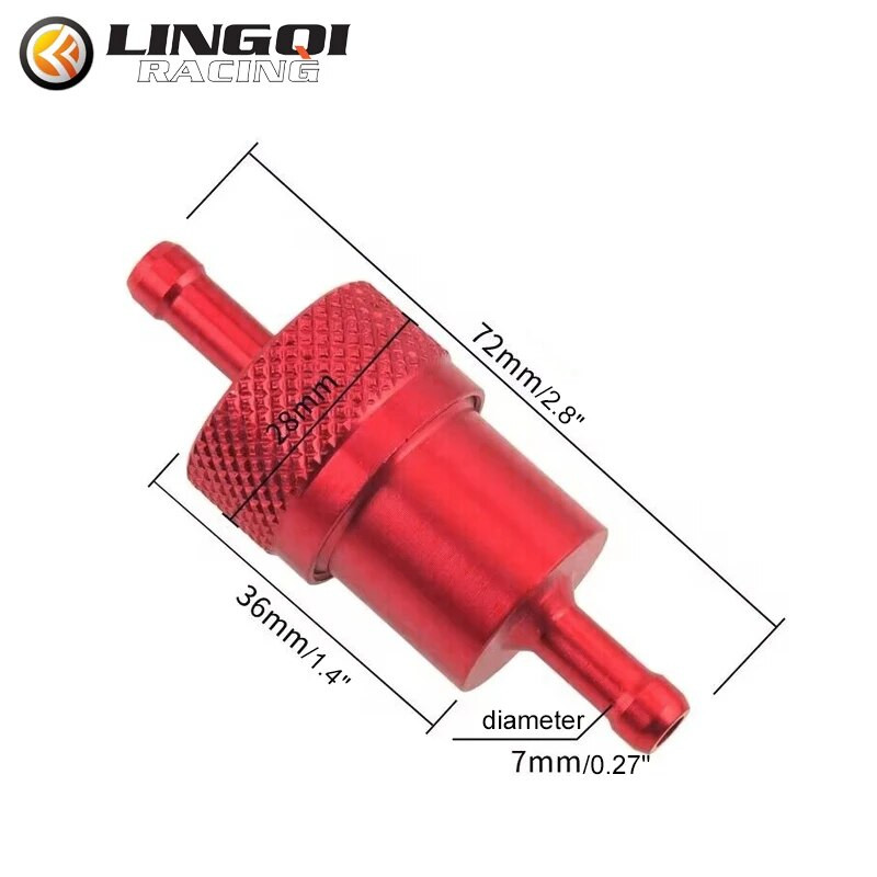 LINGQI modificēts universāls vara kodola eļļas filtrs, kas piemērots kvadracikla kartingam, motocikla benzīna gāzes degvielas filtram