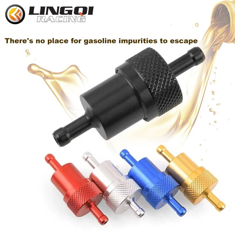 LINGQI modificēts universāls vara kodola eļļas filtrs, kas piemērots kvadracikla kartingam, motocikla benzīna gāzes degvielas filtram