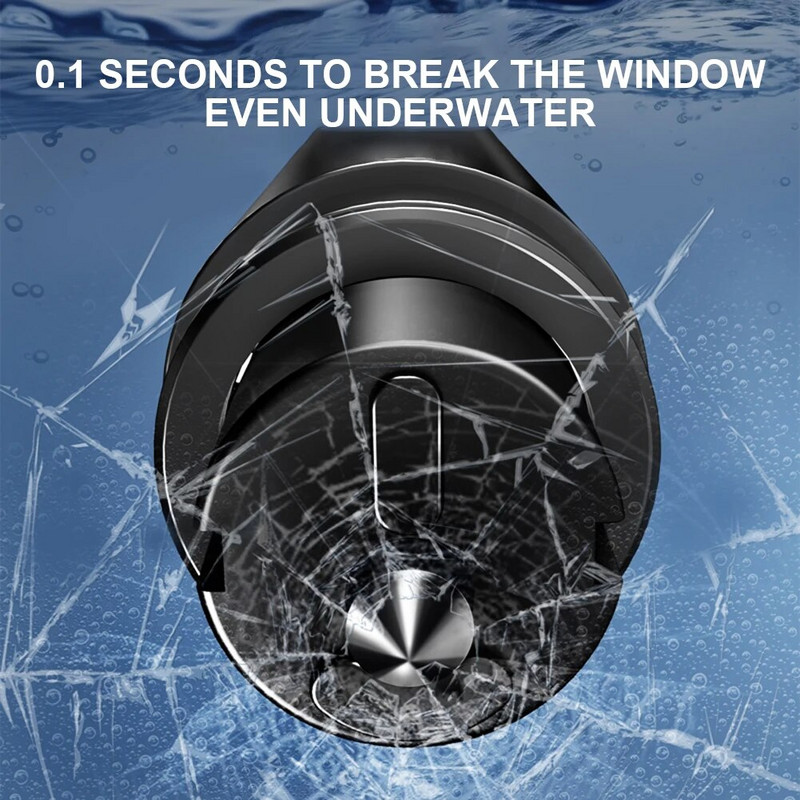 Auto ohutushaamer alumiiniumsulamist turvavöö lõikur Kõrge kõvadusega elupäästev auto hädaabi päästetööriist