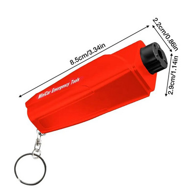 Automašīnas drošības āmurs Automašīnas mini drošības āmurs logu lauzējs Glābšanas drošības rīku komplekts vadītājiem un pasažieriem Auto Escape Survival