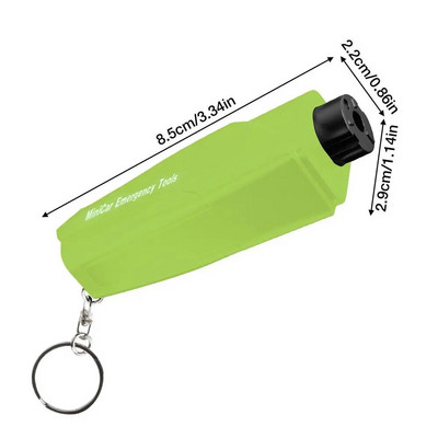 Automašīnas drošības āmurs Automašīnas mini drošības āmurs logu lauzējs Glābšanas drošības rīku komplekts vadītājiem un pasažieriem Auto Escape Survival