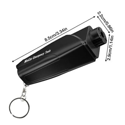 Automašīnas drošības āmurs Automašīnas mini drošības āmurs logu lauzējs Glābšanas drošības rīku komplekts vadītājiem un pasažieriem Auto Escape Survival